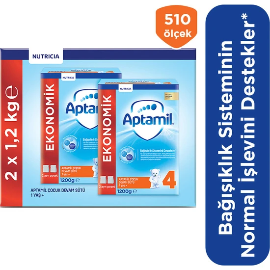 Aptamil 4 1200 gr Mega Size İkili Paket Devam Sütü 1 Yaşından İtibaren resmi