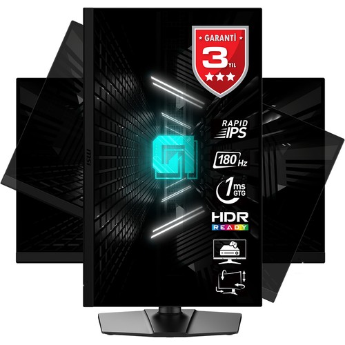 MSI 27" G272QPF E2 2560x1440 (WQHD) 16:9 FLAT RAPID IPS 180HZ 1MS ADAPTIVE-SYNC PIVOT GAMING MONITOR resmi