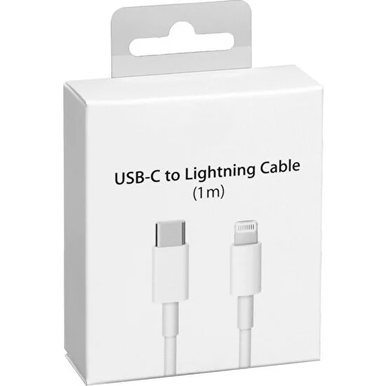 Apple iPhone Uyumlu 11-12-13 - 14 Pro/Max Lightning Hızlı Şarj Kablosu 1 Metre USB C Lightning resmi